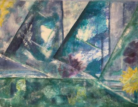 Au coin du monde | Acrylique sur toile | 80 x 60cm | CHF 600