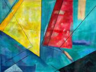 Juste équilibre | Acrylique sur toile | 80 x 60cm | CHF 600