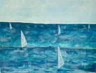 Matins à Puna’auia | Acrylique sur toile | 80 x 60cm | CHF 600