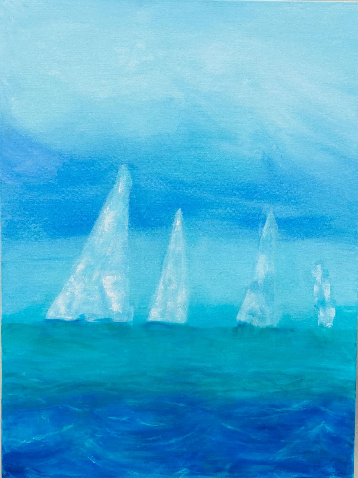 Sagesse aux Tuamotu | Acrylique sur toile | 60 x 80cm