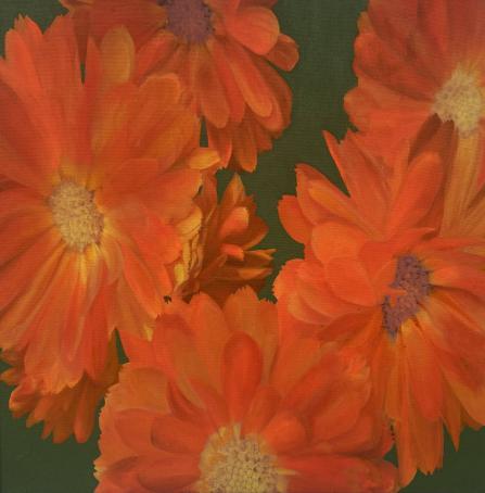 Flores anaranjadas | 60/60cm