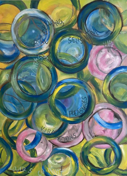 Pulsations cosmiques | 60x80 cm