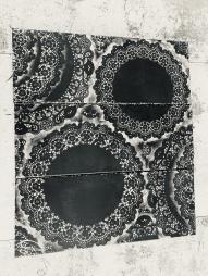 Tríptico - círculos negros | 70/60cm