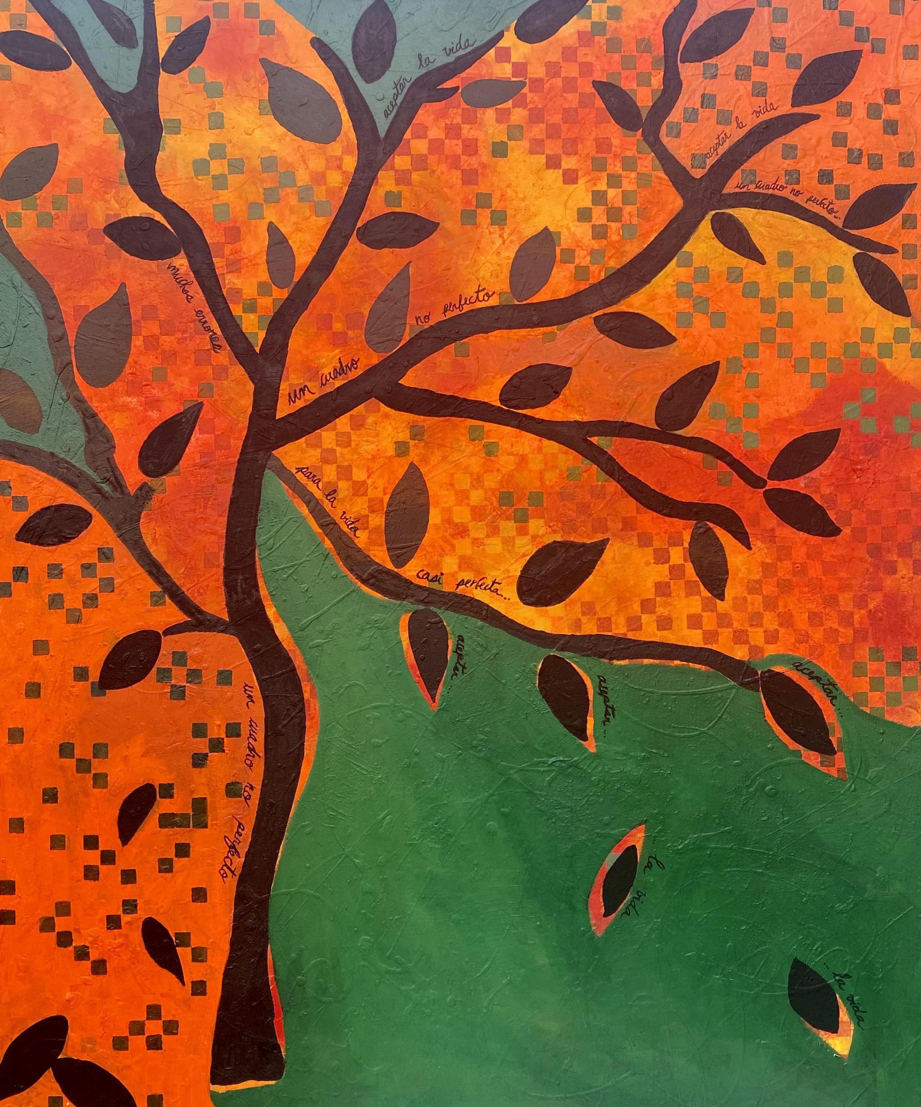 Fuego&#60;br&#62;Técnica mixta sobre tela&#60;br&#62;100cmx120cm